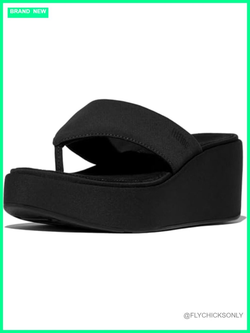 FitFlop Women's Platform Wedge Toe-Post Sandals Comfort Arch Support Nylon